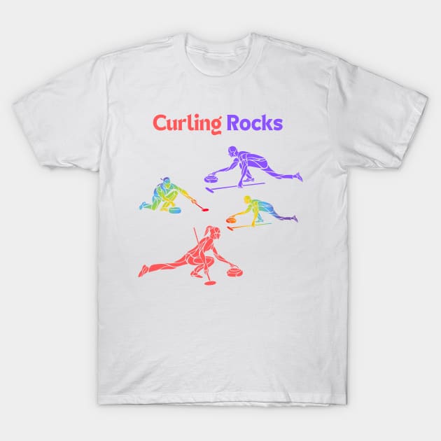 curling rocks T-Shirt by smkworld